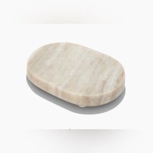 NEW Archipelago Marble Oval Soap Dish - Neutral Cream